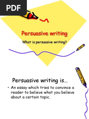 Persuasive Writing