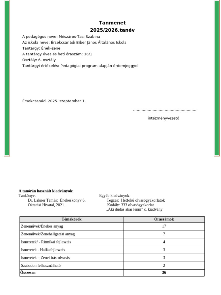 Enek-Zene 6 | PDF