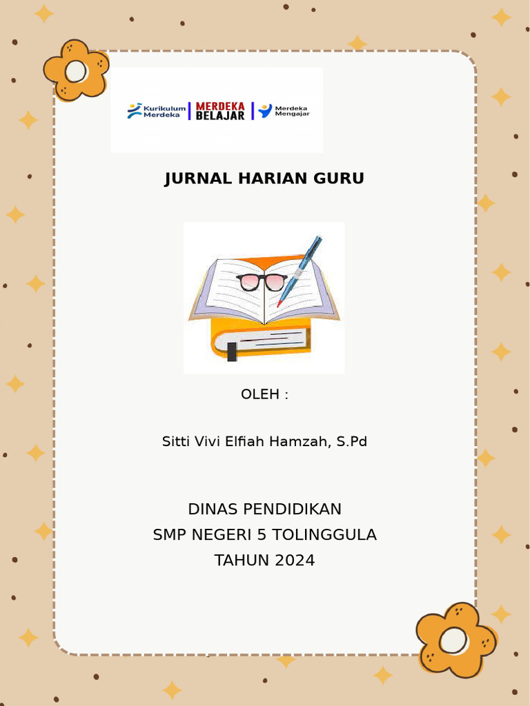 Jurnal Harian Kegiatan Guru SMP 2024 | PDF