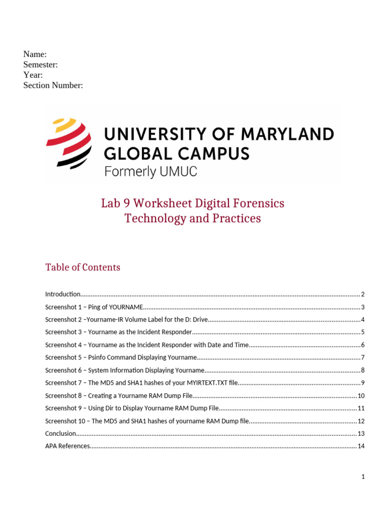 Memory Forensics Week 9 | PDF | Digital Forensics | Computing