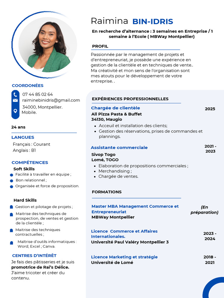 Profil Alternance en Management et Vente | PDF | Commercialisation ...