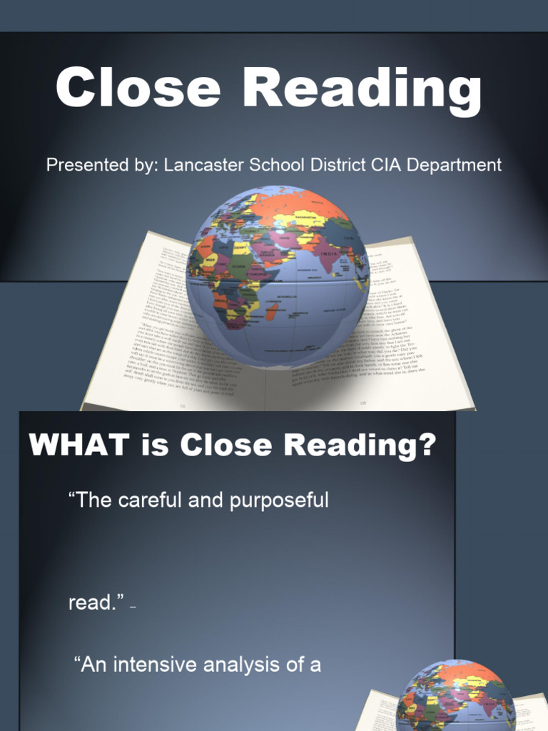 Understanding Close Reading Techniques | PDF | Thought | Knowledge