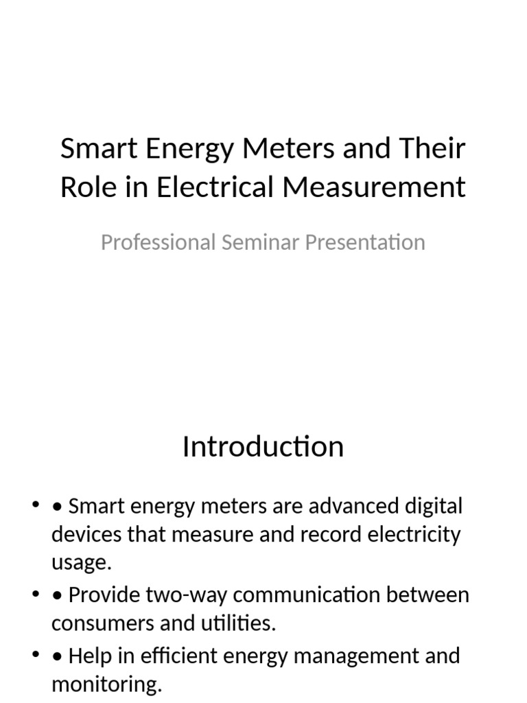 Smart Energy Meters: Benefits & Challenges | PDF | Smart Grid ...