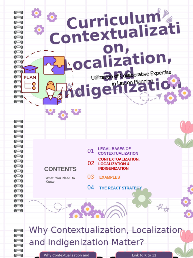Contextualizing Curriculum for Local Relevance | PDF | Curriculum ...
