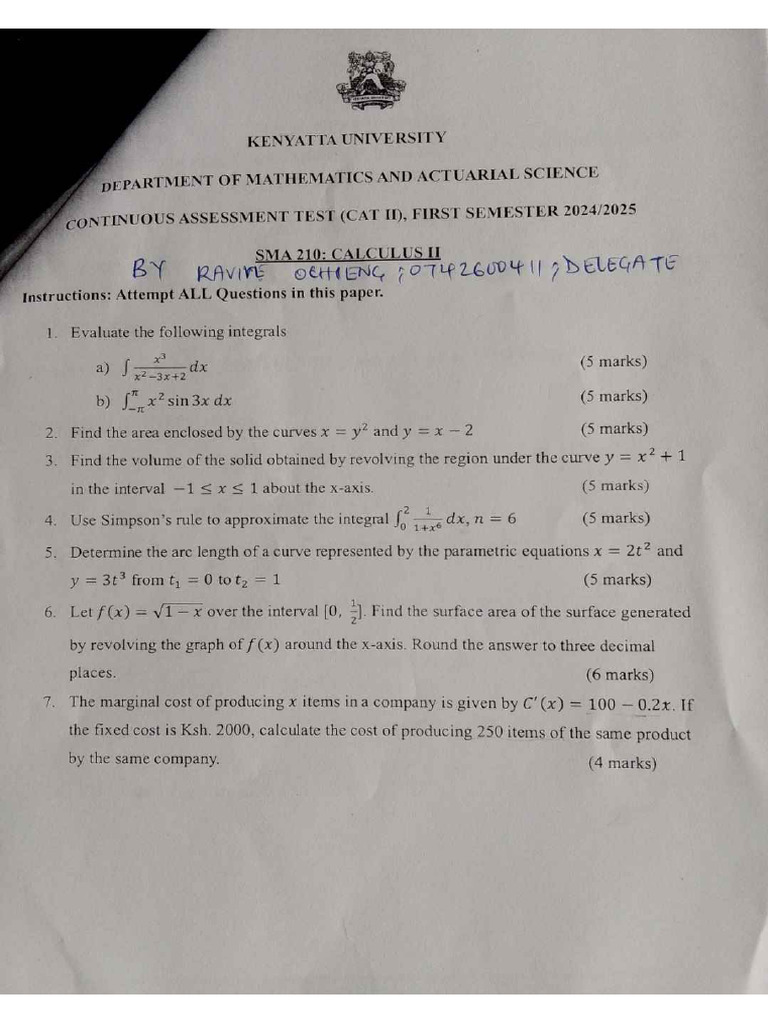 Sma 210 P.papers by Ravive Ochieng' Delegate - Compressed | PDF