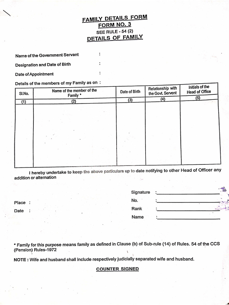 Family Decoration of Child Birth and Form 3 | PDF