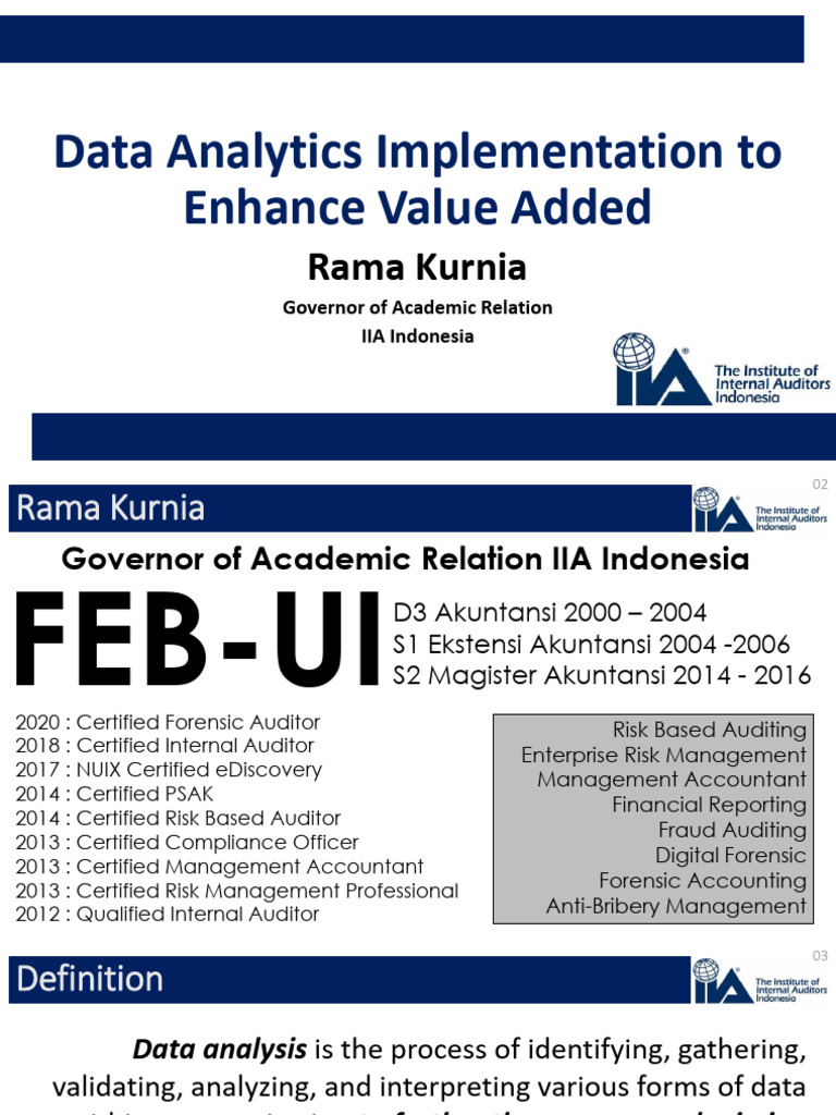 Data Analytics in Internal Auditing | PDF | Internal Audit | Analytics