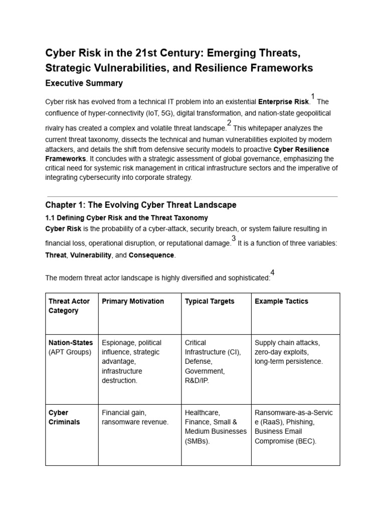 21st Century Cyber Risk Analysis | PDF | Security | Computer Security