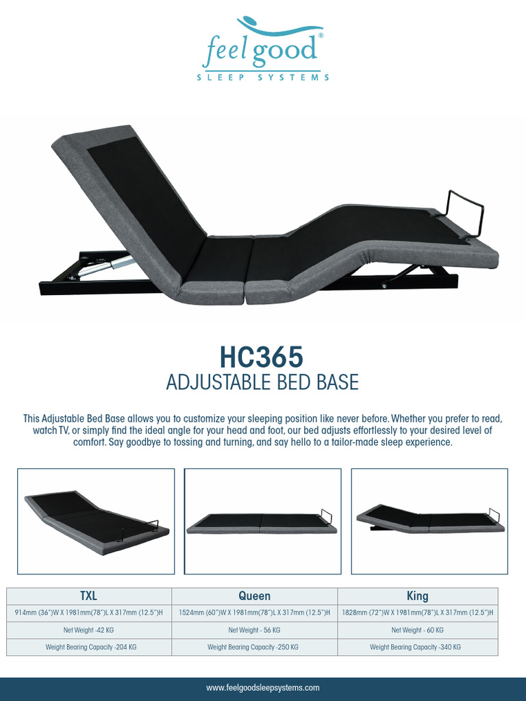 Customizable Adjustable Bed Base | PDF | Massage | Snoring