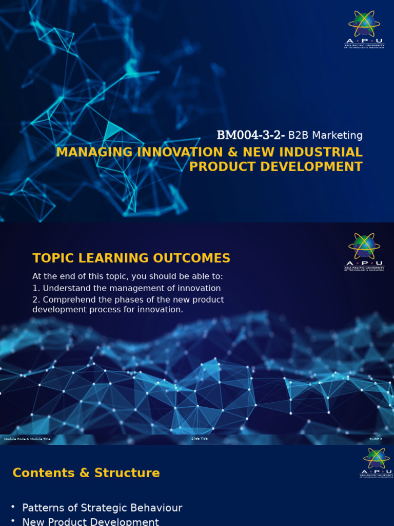 Managing Innovation in Product Development | PDF | New Product ...