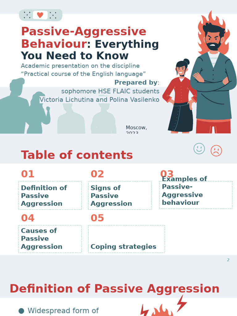 Passive-Aggressive Behaviour - Everything You Need To Know | PDF ...