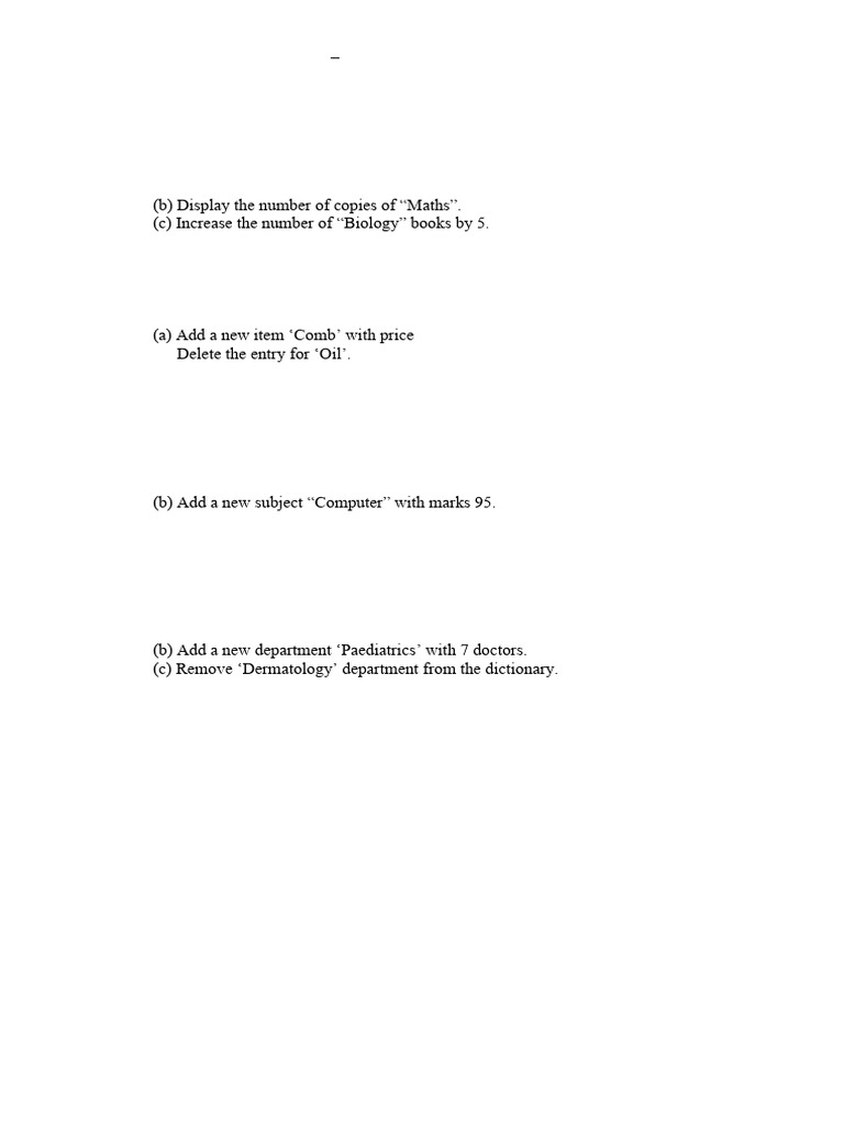 Python Dictionary Operations Guide | PDF | Computing | Computer Programming