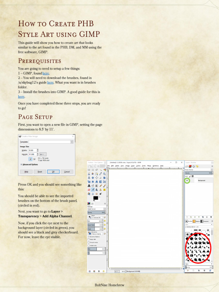GIMP Art Tutorial | PDF