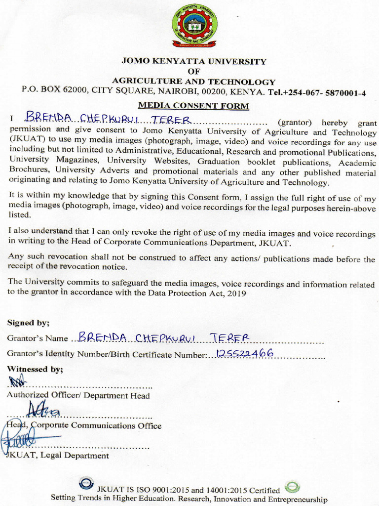 Media Consent Form | PDF