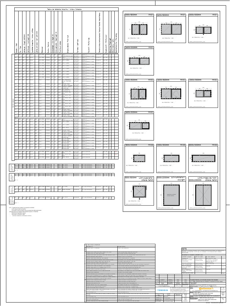 Sbzs Rf-209 Lab Ar 031 Window Schedule v5 Td | PDF | Building Materials ...