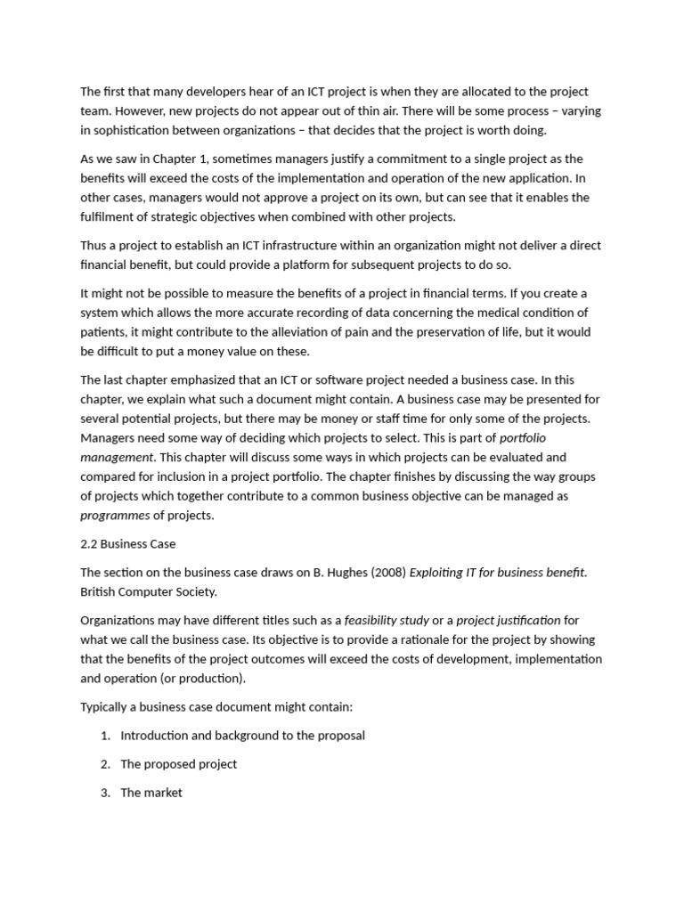 ICT Project Business Case Essentials | PDF | Internal Rate Of Return | Risk