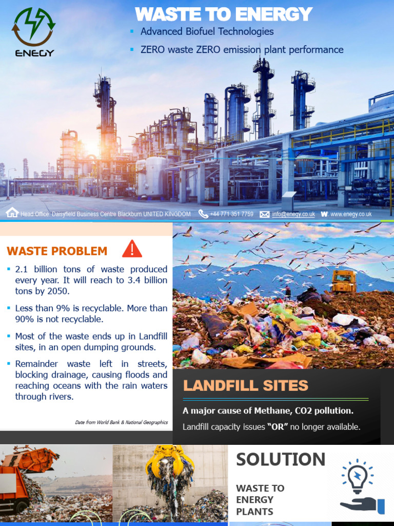 Waste to Energy Solutions Overview | PDF | Biofuel | Biodiesel