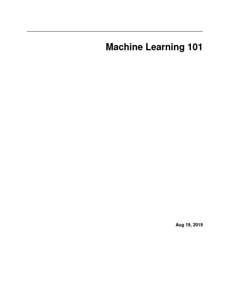 Machine Learning Basics Explained | PDF | Machine Learning | Regression ...