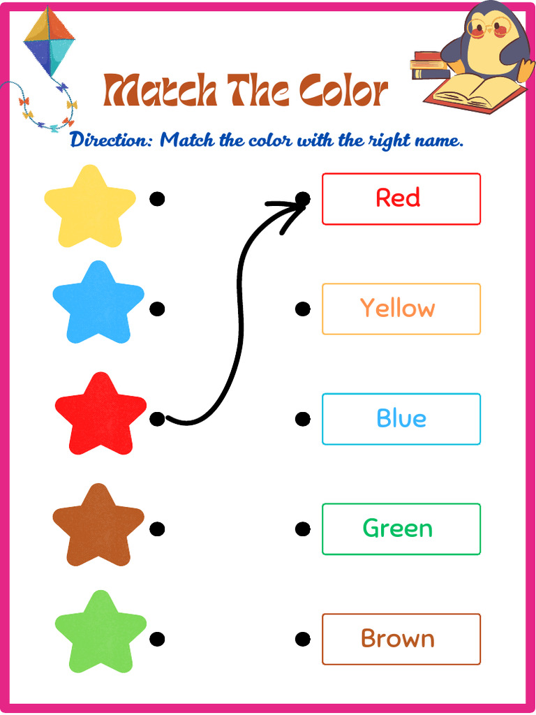 Simple Match the Color Worksheet | PDF