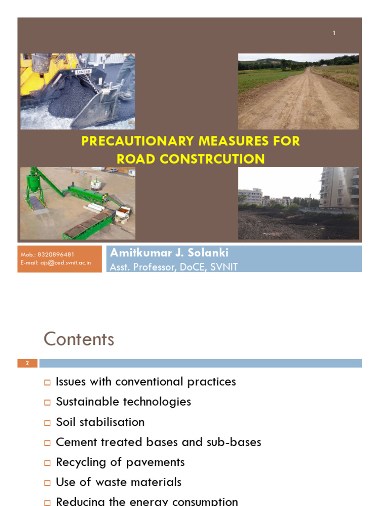 Sustainable Road Construction Practices | PDF | Road Surface | Concrete