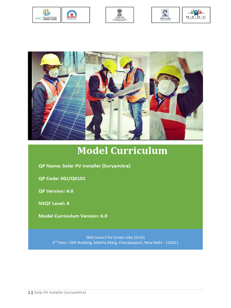 New MC - Solar PV Installer (Suryamitra) - V5.0 | PDF | Photovoltaics ...