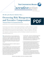 Overseeing Risk Management and Executive Compensation