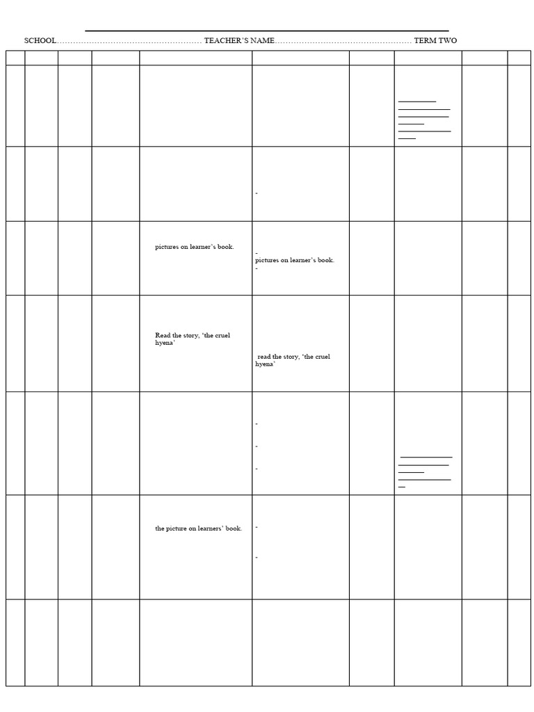 3 Eng. Rationalised English Language Schemes of Work Term 2 Nppe | PDF ...