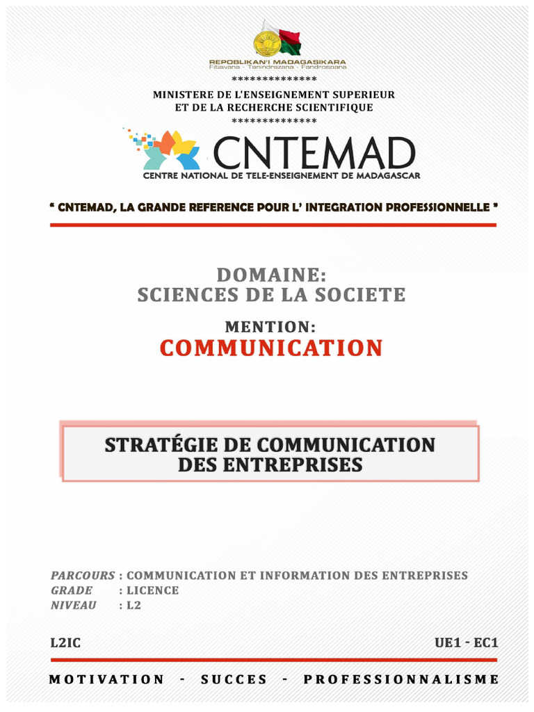 Stratégie de communication d'entreprise | PDF | Business | Marque