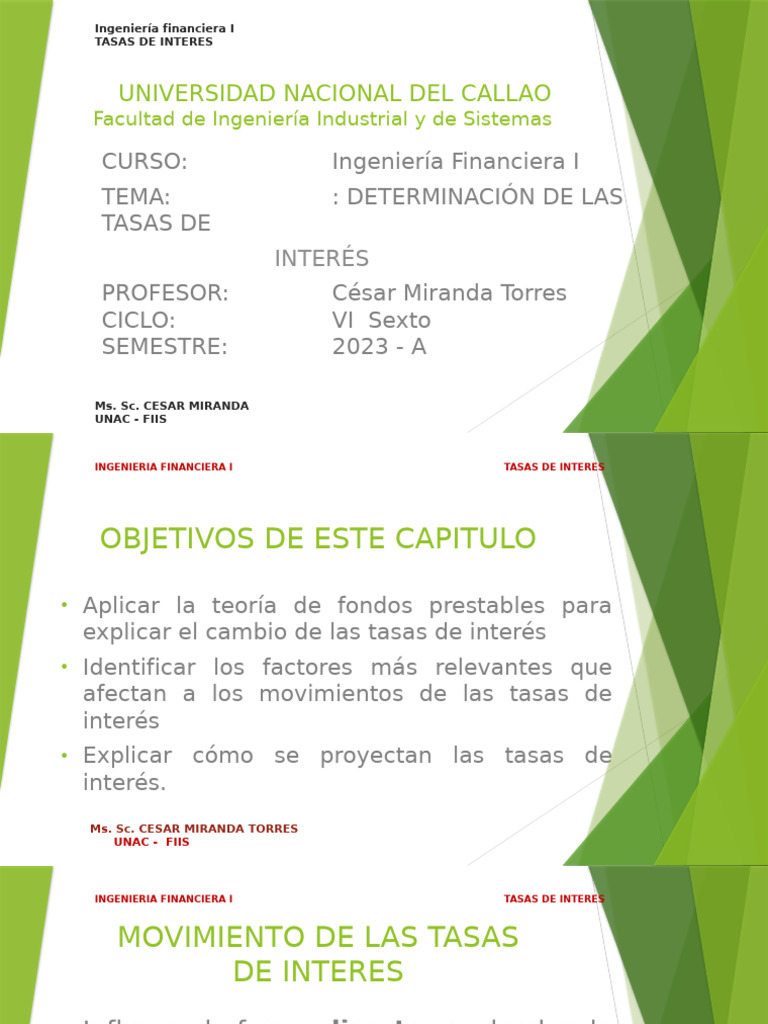 Cap 2 Determinacion de Las Tasas de Interes | PDF | Interés | Tasas de ...