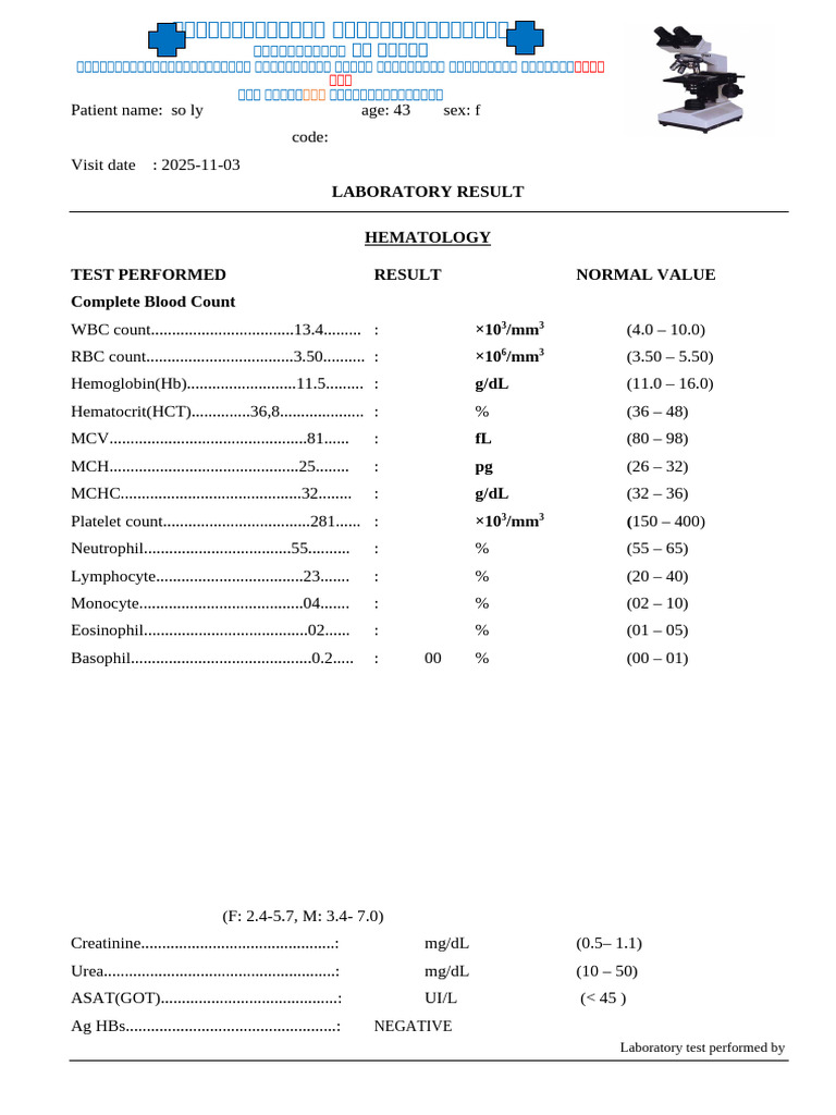 TEST Result | PDF
