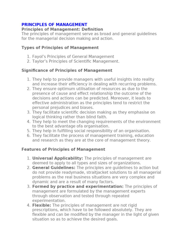 Principles of Management | PDF | Employment | Living Wage