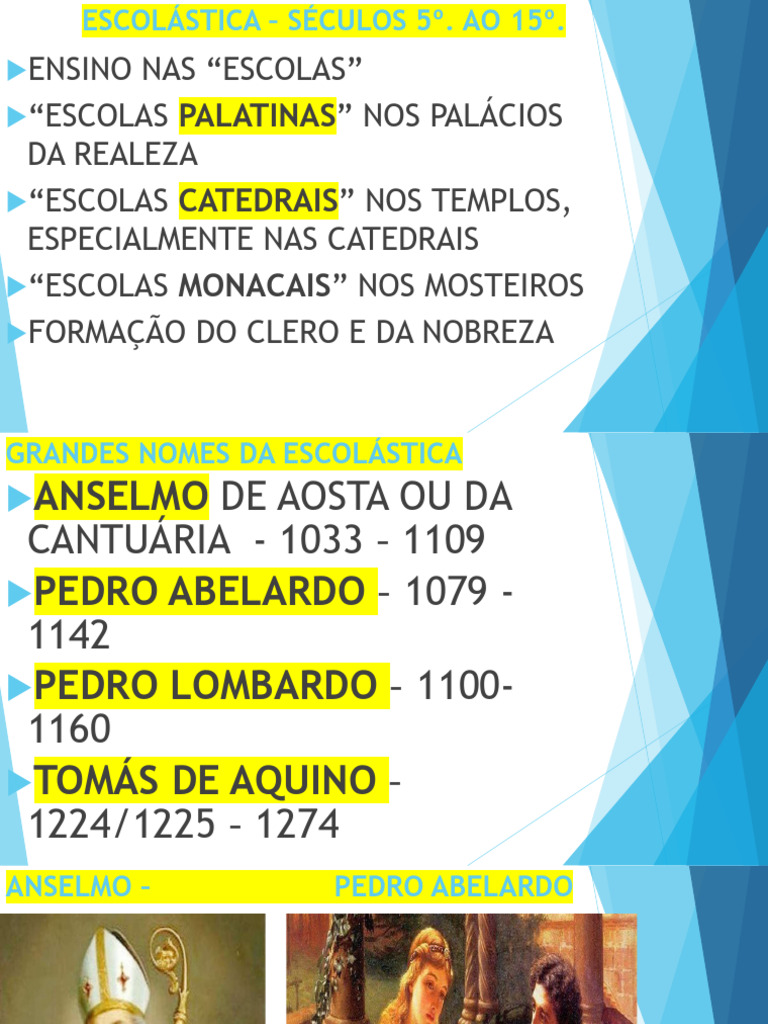 História da Escolástica Medieval | PDF | Educação em Artes Liberais ...