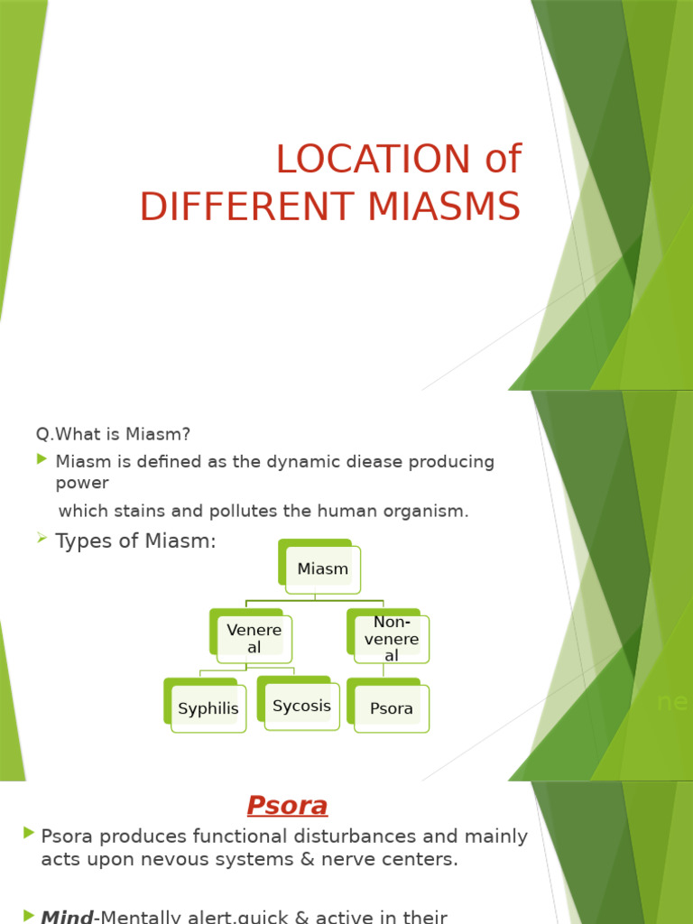 Understanding Miasms and Their Effects | PDF | Diseases And Disorders ...