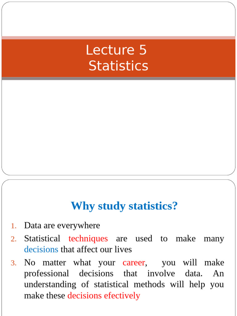 Understanding Statistics Basics | PDF | Statistics | Sampling (Statistics)