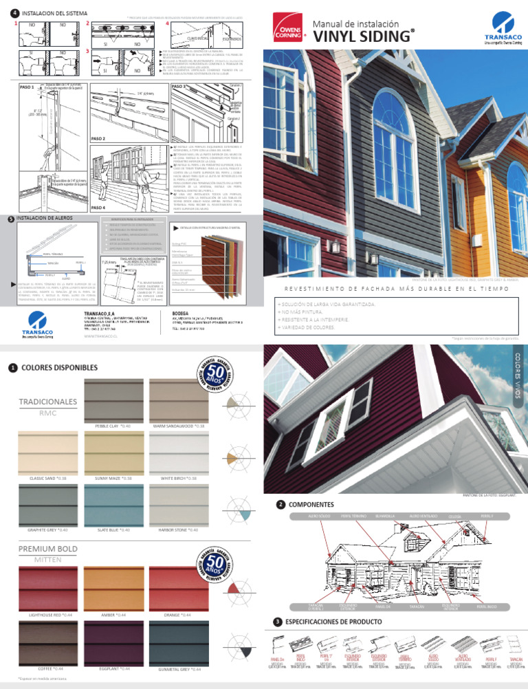 Guía de Instalación de Vinyl Siding | PDF | Construyendo tecnología ...