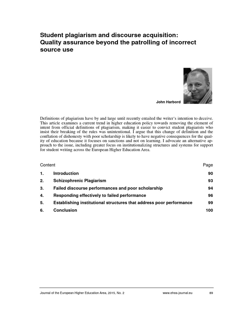 Redefining Plagiarism in Higher Education | PDF | Plagiarism | Academic ...