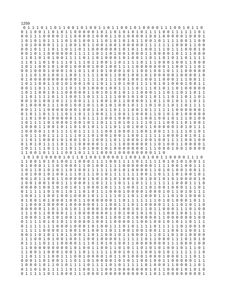 Binary Data Sequence Analysis | PDF