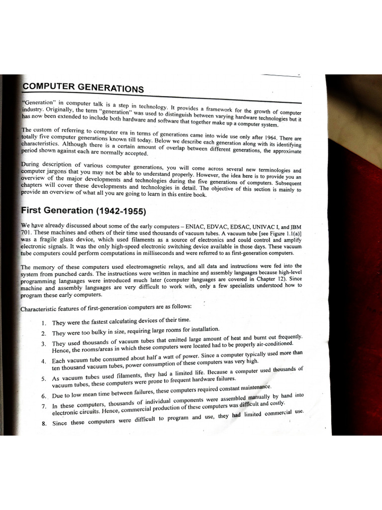 Generations of Computer | PDF