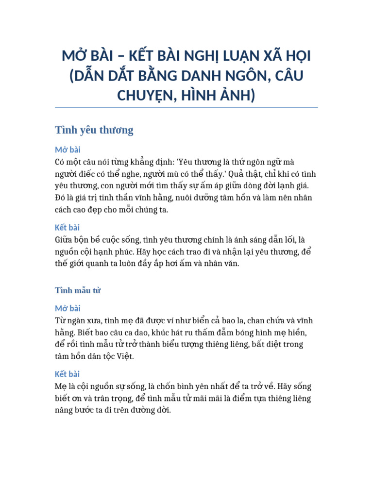 Mo Bai Ket Bai NXH Dan Ngon - Docx12 | PDF