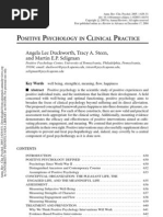 Positive Psychology in Clinical Practice