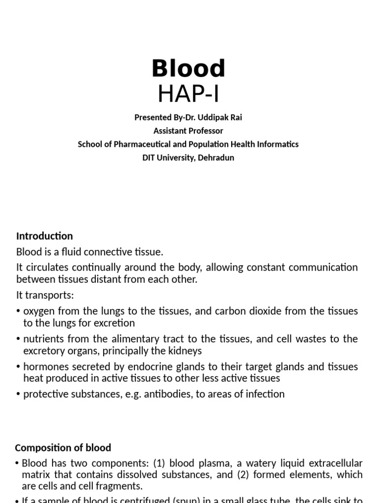 Understanding Blood Composition and Functions | PDF | Blood Type ...