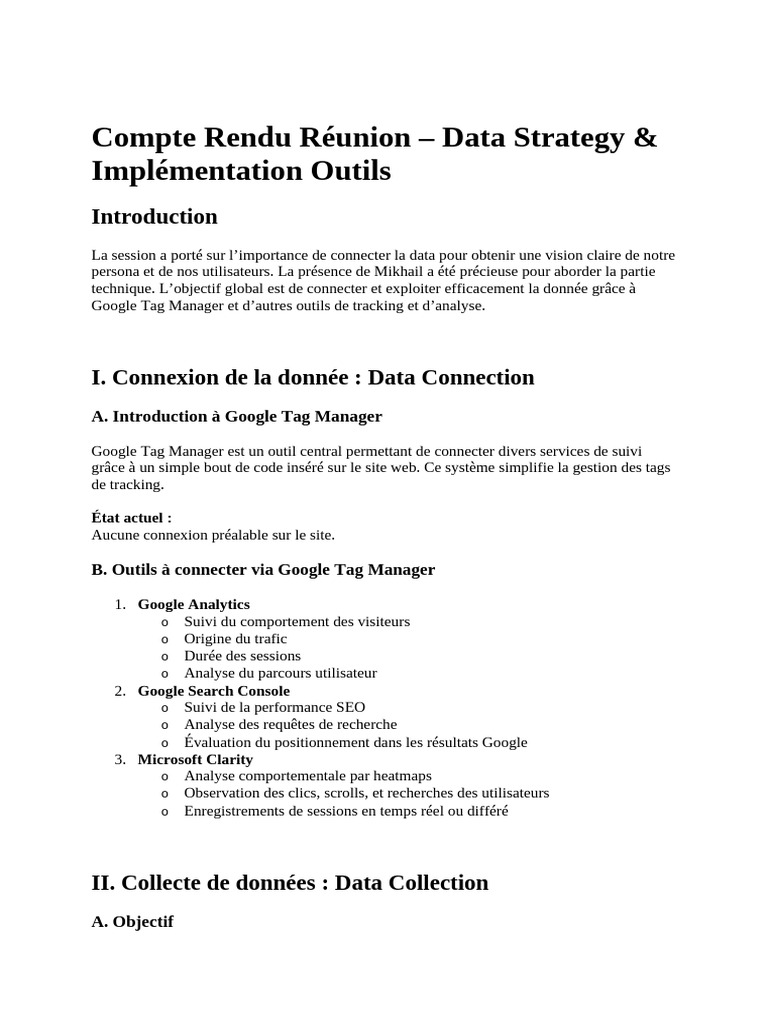 Stratégie Data et Outils de Suivi | PDF | Intelligence artificielle ...