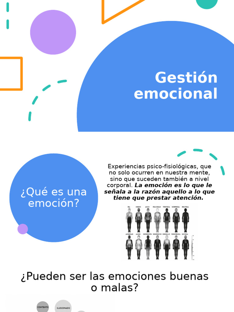 Gestión Emocional | PDF | Las emociones | Experiencia subjetiva