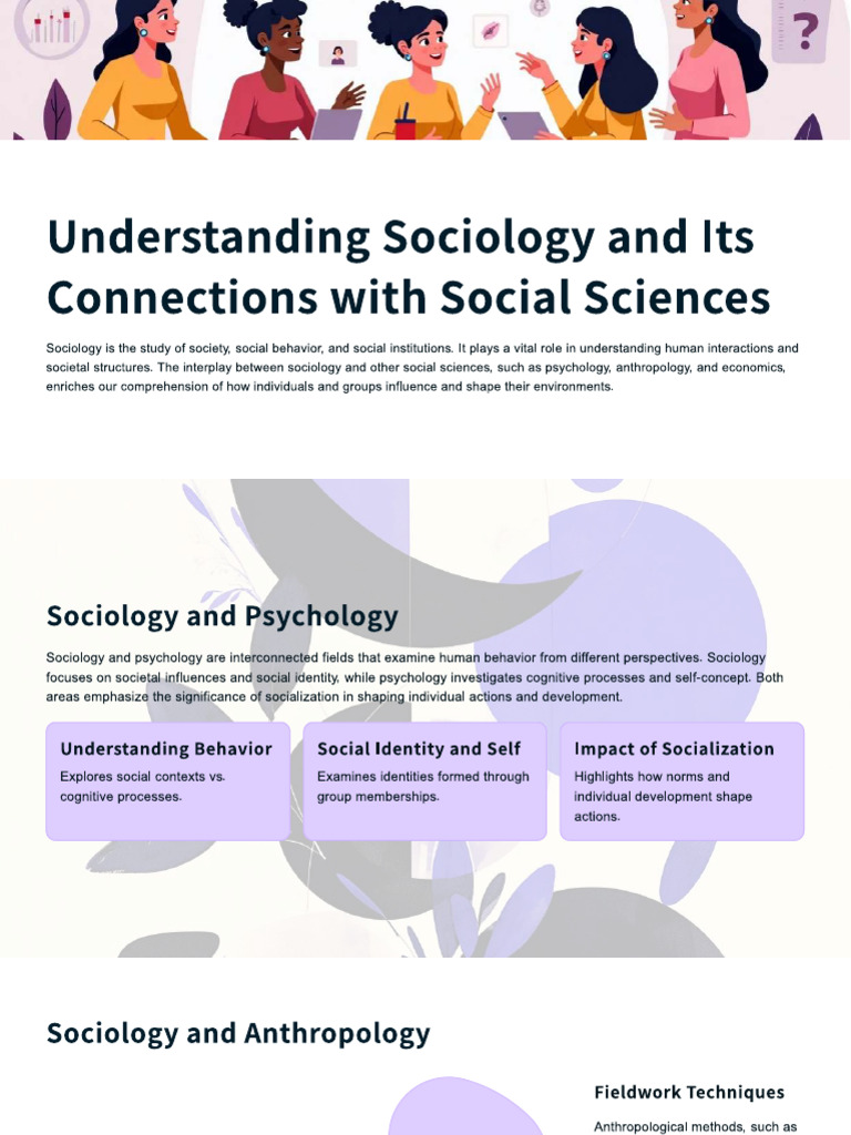 Sociology's Role in Social Sciences | PDF | Sociology | Anthropology