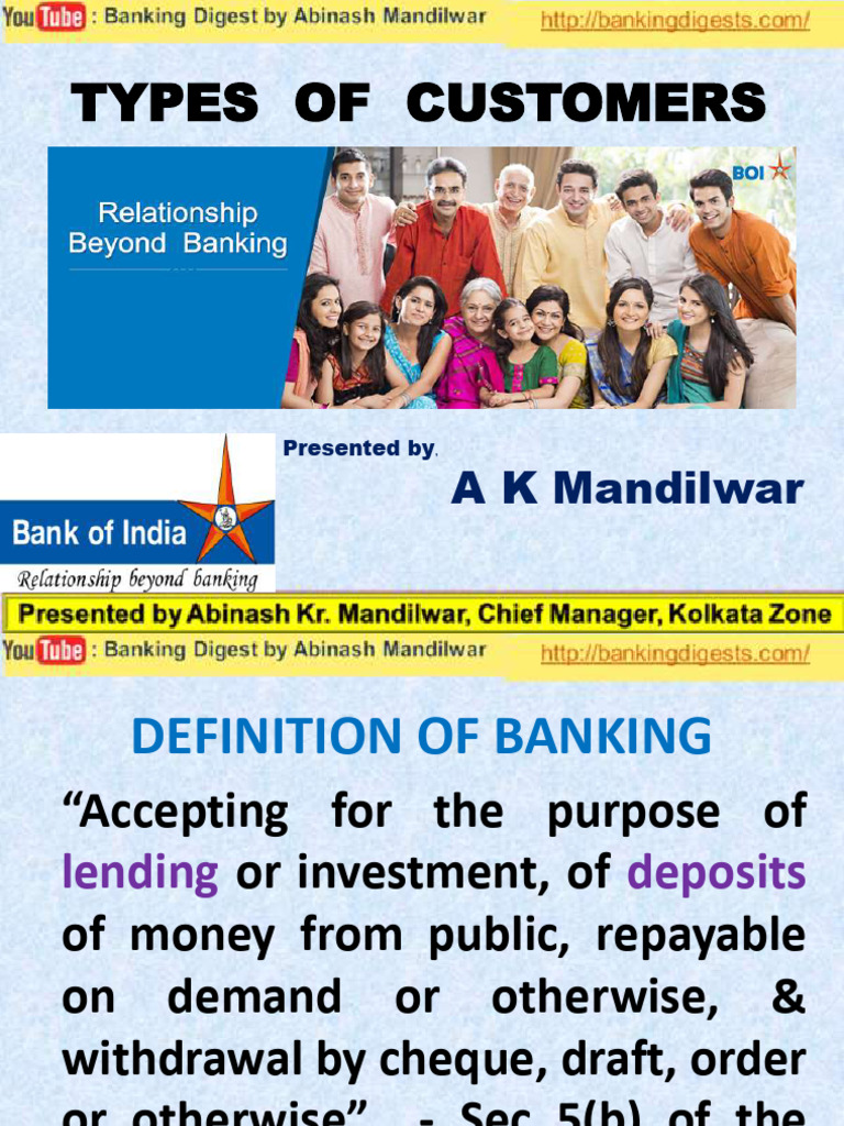 Types of Banking Customers Explained | PDF | Limited Liability ...