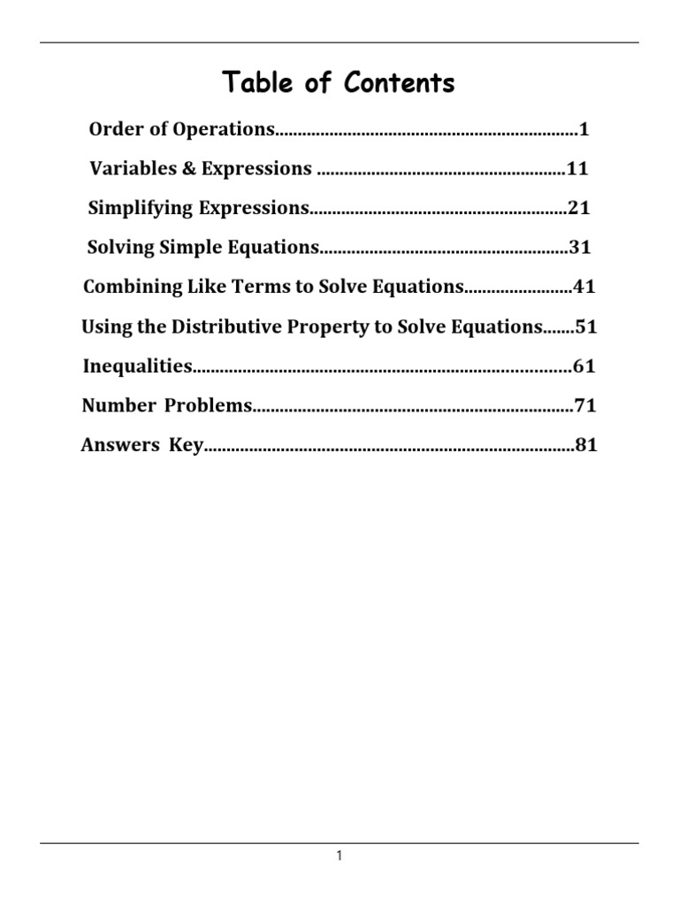 Comprehensive Math Practice Worksheets - Mastering Key Concepts in ...