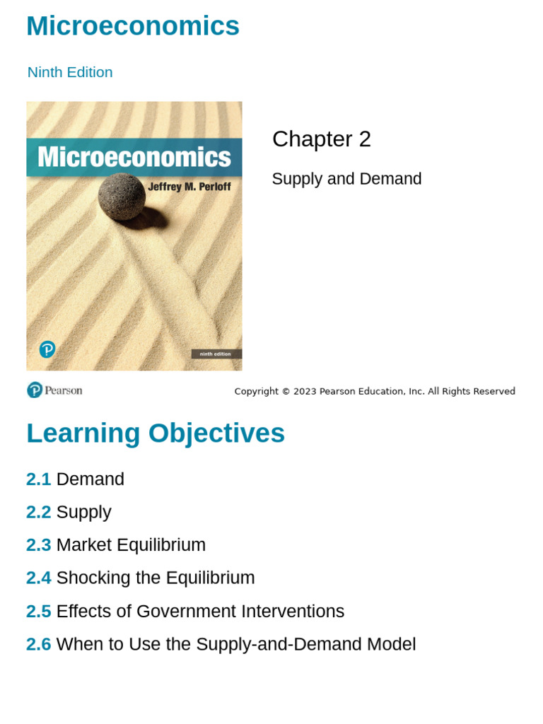 Supply and Demand in Microeconomics | PDF | Economic Equilibrium | Demand