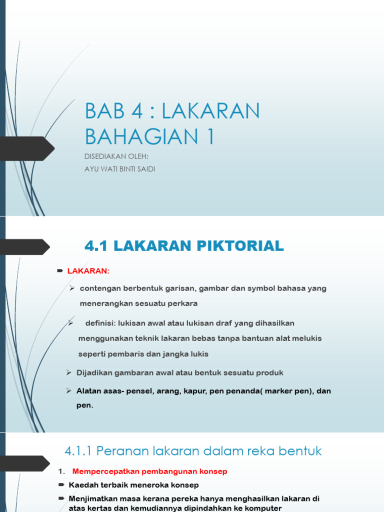 RBT Bab 4 Lakaran Part 1 | PDF