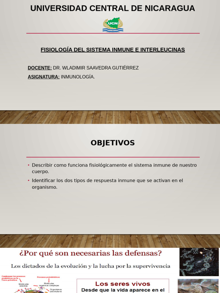 Clase 2 - Fisiología Del Sistema Inmune e Interleucinas - Dr. Saavedra ...