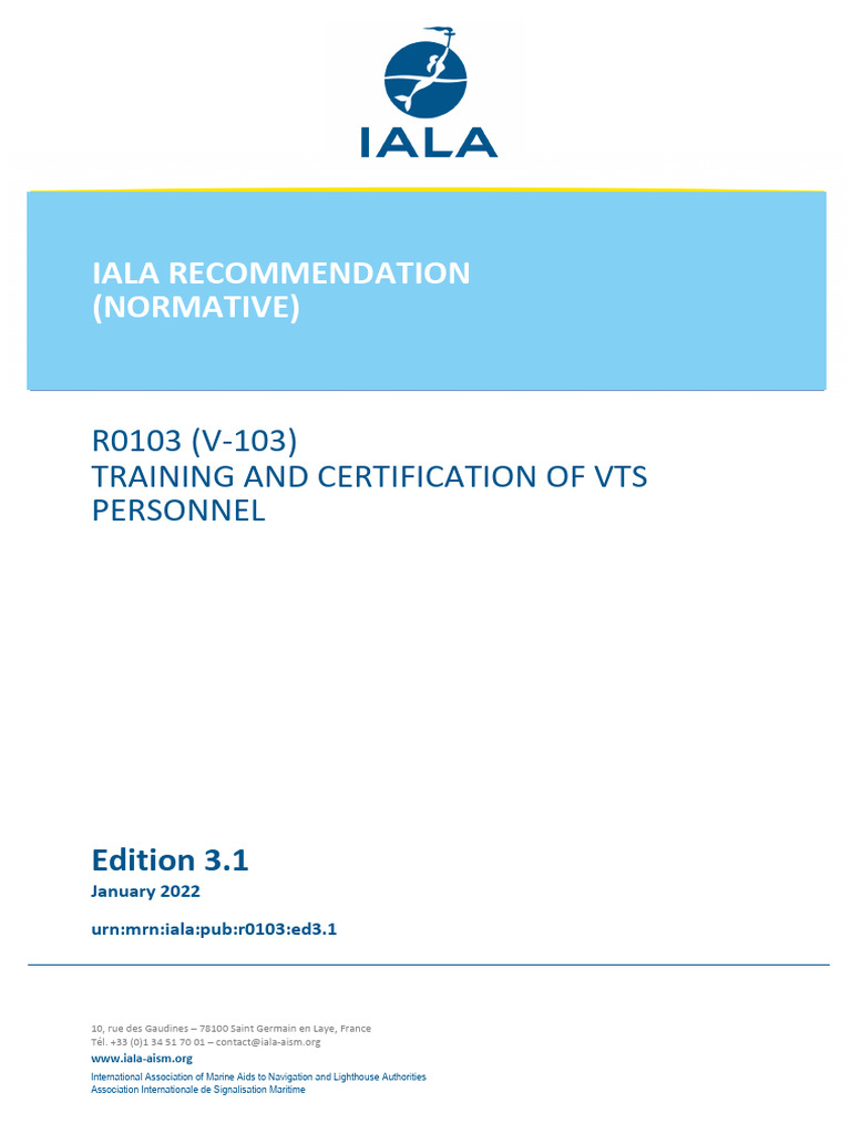 VTS Personnel Training & Certification Guide | PDF